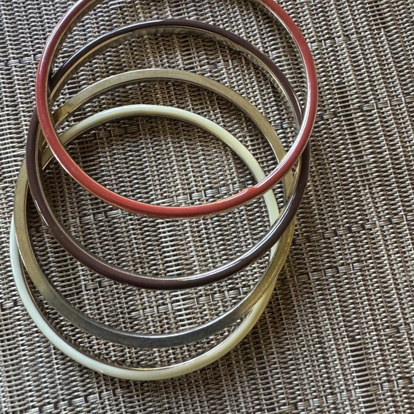 set of 4 gold braclets - Picture 2 of 3